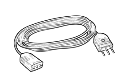 EXTENSION CABLES 16A Mono F+N+GV, PASSANTE REDUCTION