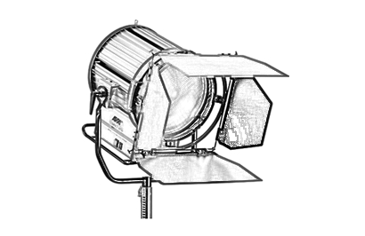 Fresnel Lights arc discharge